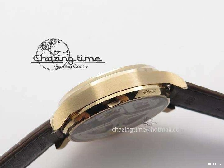 MIROTIME 1219 Unisex Portuguese Real PR RG IW500702 ZF 1:1 Best Edition On Brown Leather Strap A52010 V 7303